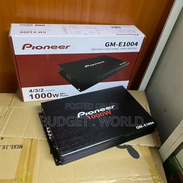. Pioneer Ge-1004 Car Amplifier – Deep Bass and Crystal-Clear Sound