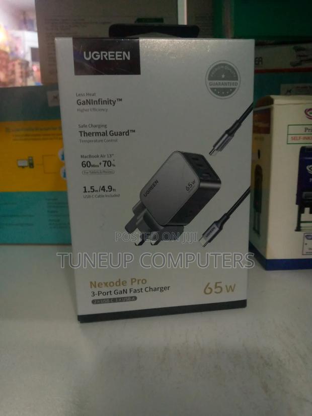Ugreen Nexode Pro 65w 3-Port Gan Fast Charger Set Uk