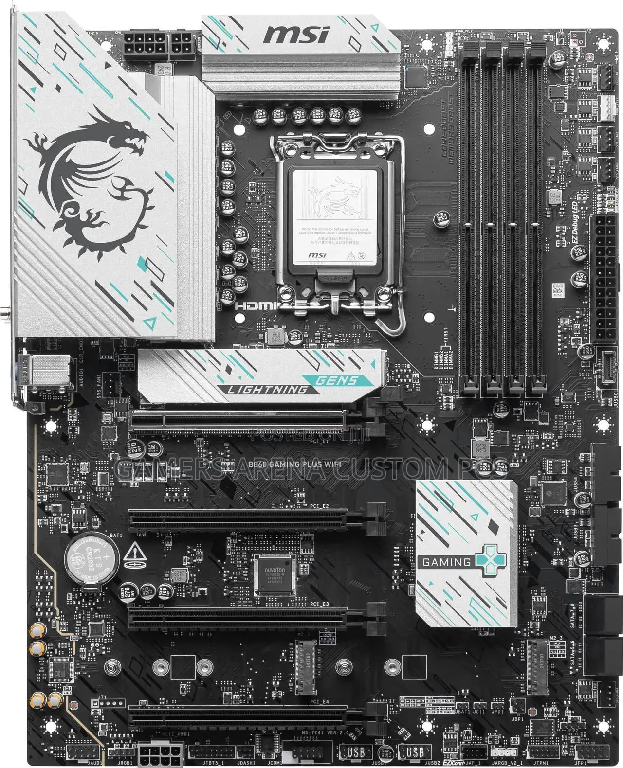 Msi B860 Gaming Plus Wifi Lga 1851 Atx Motherboard