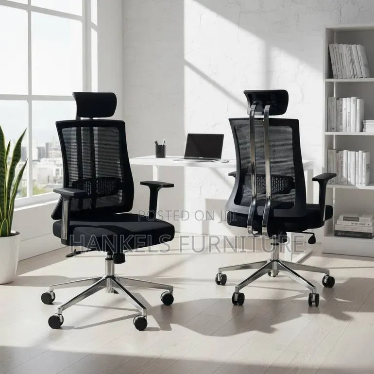 Ergonomic High-Back Office Chair – Mesh Chair With Lumbar Support