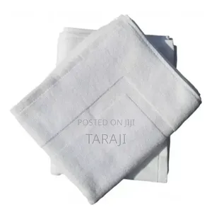 Premium White Jacquard Bath Towels – Pure Cotton, Hotel Quality