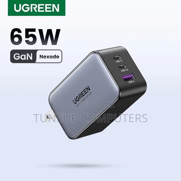 Ugreen Gan 65w Fast Charger (3-Port)
