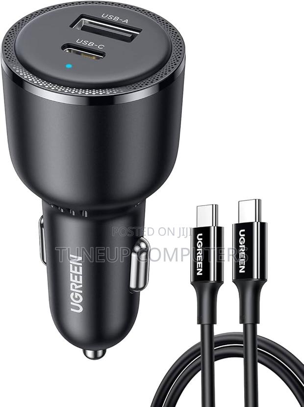 Ugreen 63w 2-Port Fast Car Charger
