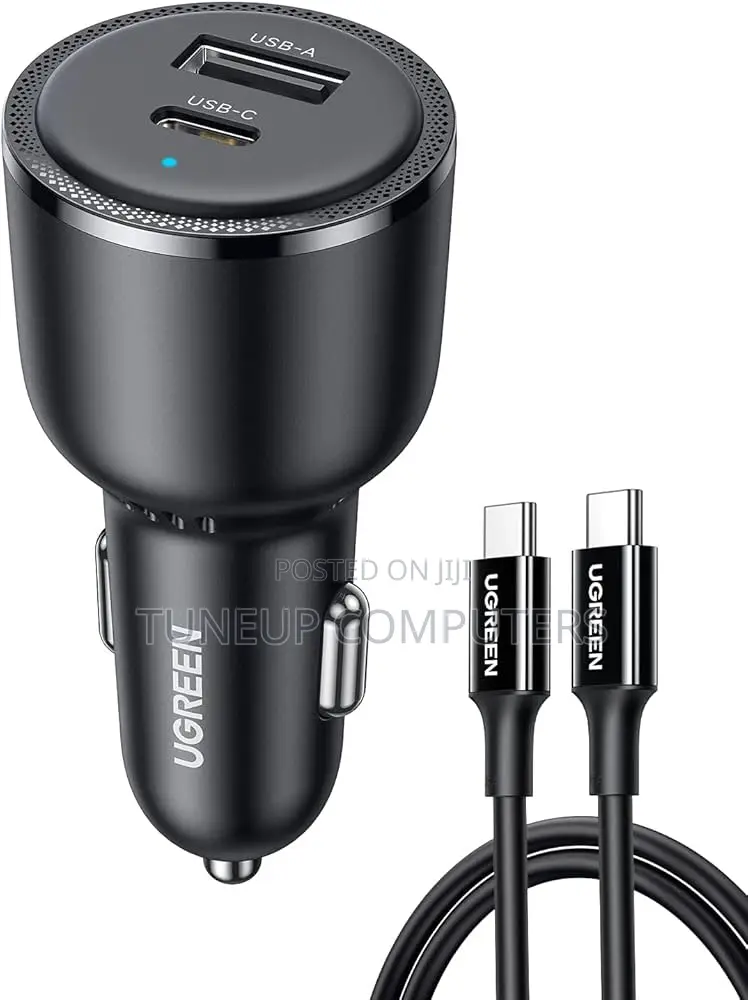 Ugreen 63w 2-Port Fast Car Charger