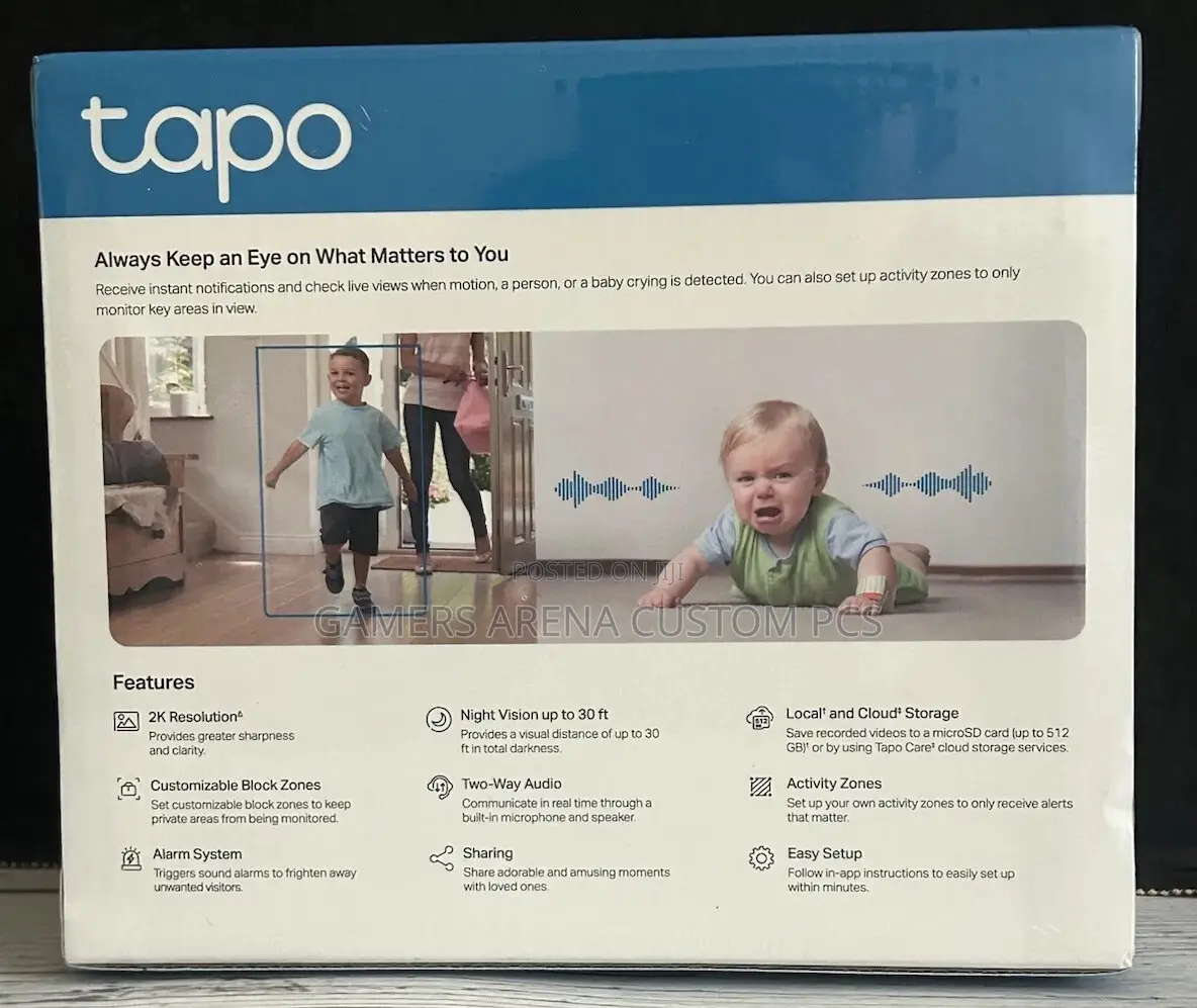 Tp-Link Tapo C110 Indoor Home Security Wi-Fi Camera 2 Ways Audio