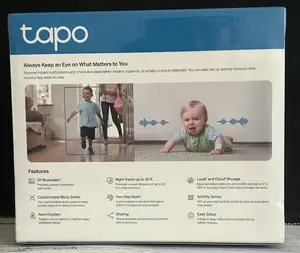 Tp-Link Tapo C110 Indoor Home Security Wi-Fi Camera 2 Ways Audio