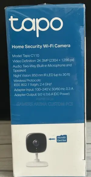 Tp-Link Tapo C110 Indoor Home Security Wi-Fi Camera 2 Ways Audio