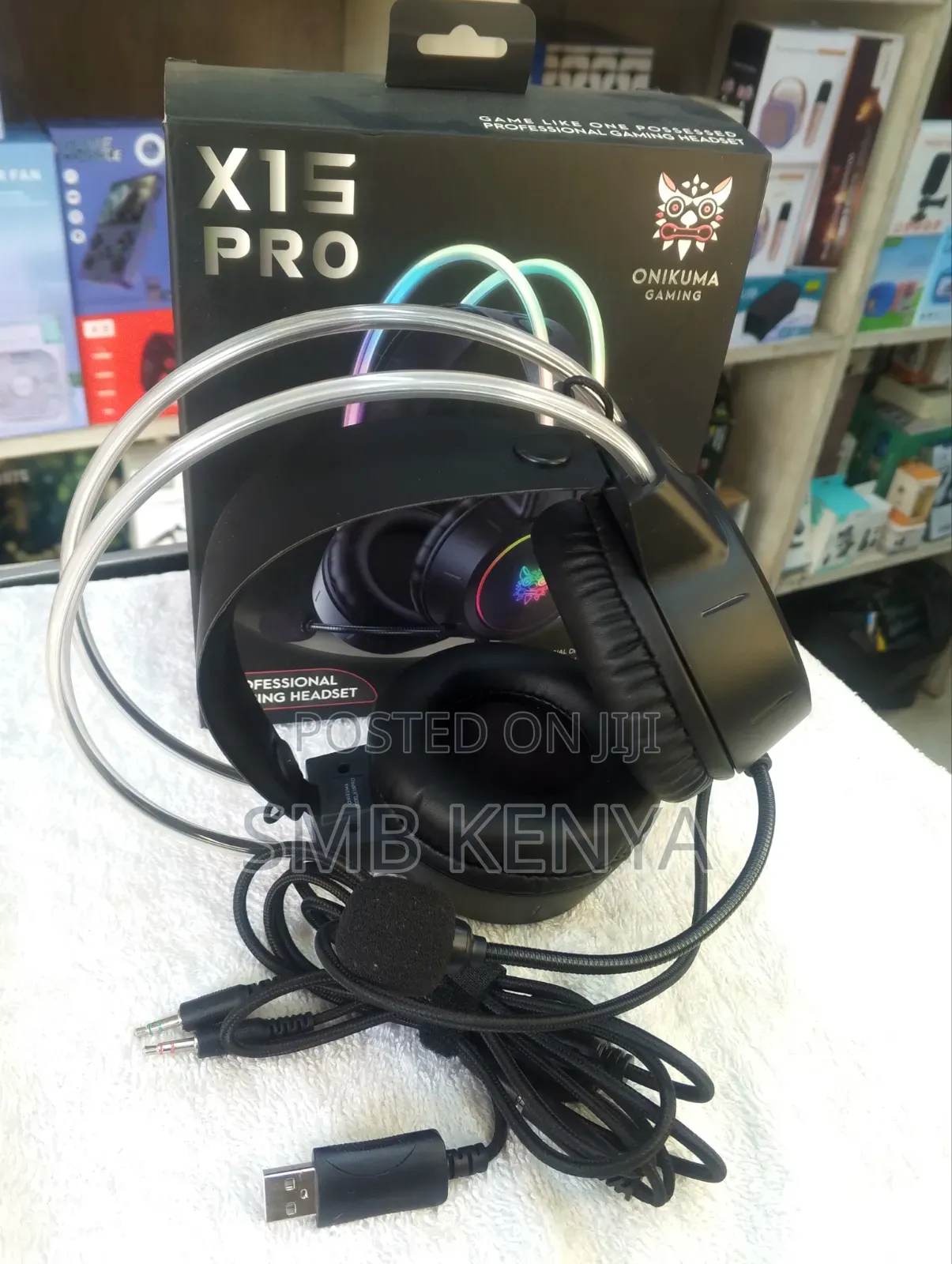X15 Pro Noise Cancelling RGB Lighting Wired Headphones