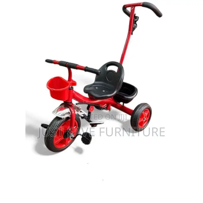 Kids Pedal Tricycle With Parent Push Handle