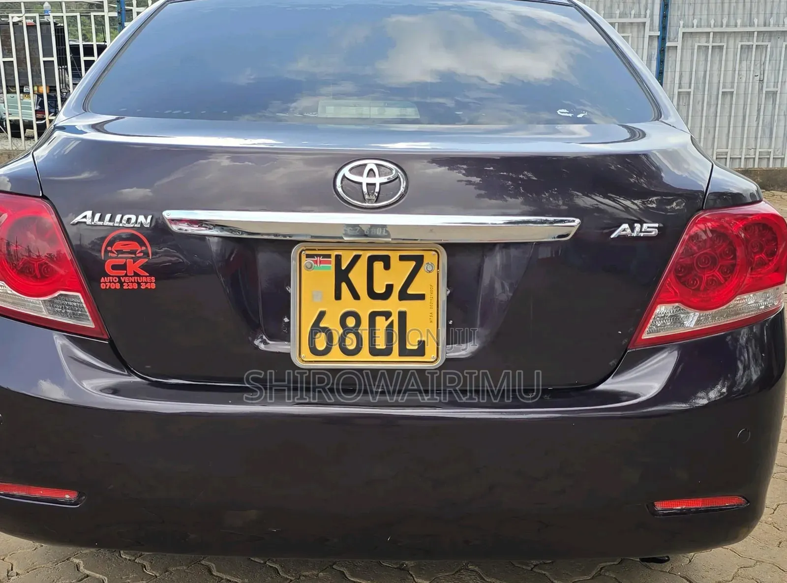 Toyota Allion 2012 Matt Black