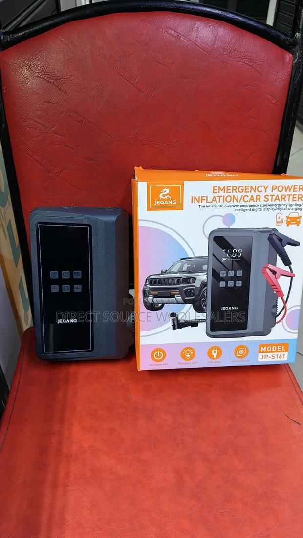 Portable Emergency Car Kit Jump Starter Inflator