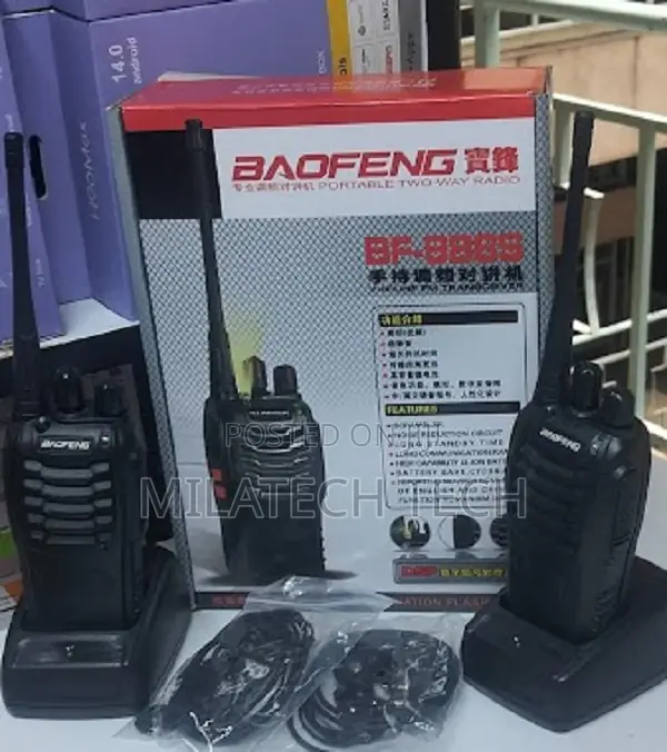 Baofeng Bf-888s Compact Walkie Talkie For Security,