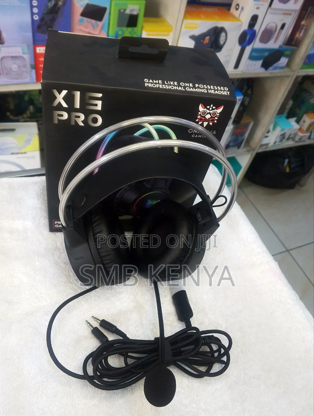 X15 Pro Double Head Beam With Noise Cancelling Wired Headphones