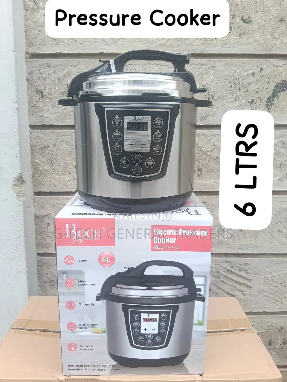 Roch 6l Digital Control Electric Pressure Cooker (1 Year Warranty)
