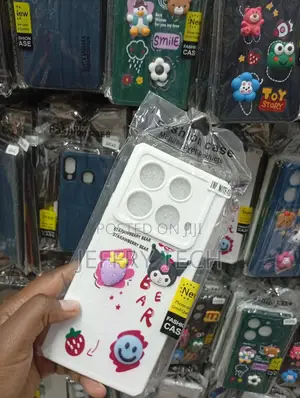 White Infinix Note 40 Fashion Phone Case Playful 3d Cartoon Charms