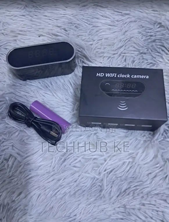 Wireless Table Clock Camera - Has Backup Battery That Lasts Up to Max