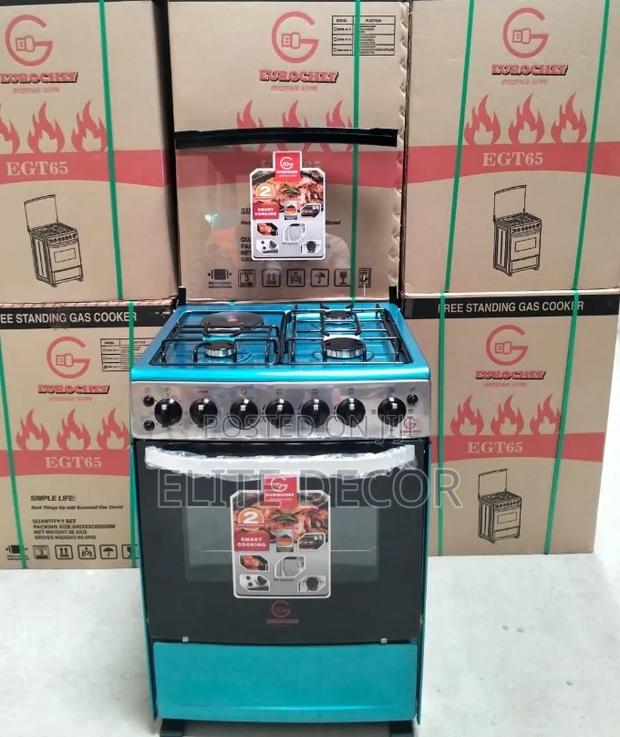 Eurochef 60×65 Standing Cooker – Multi-Function 3 Gas + 1 E