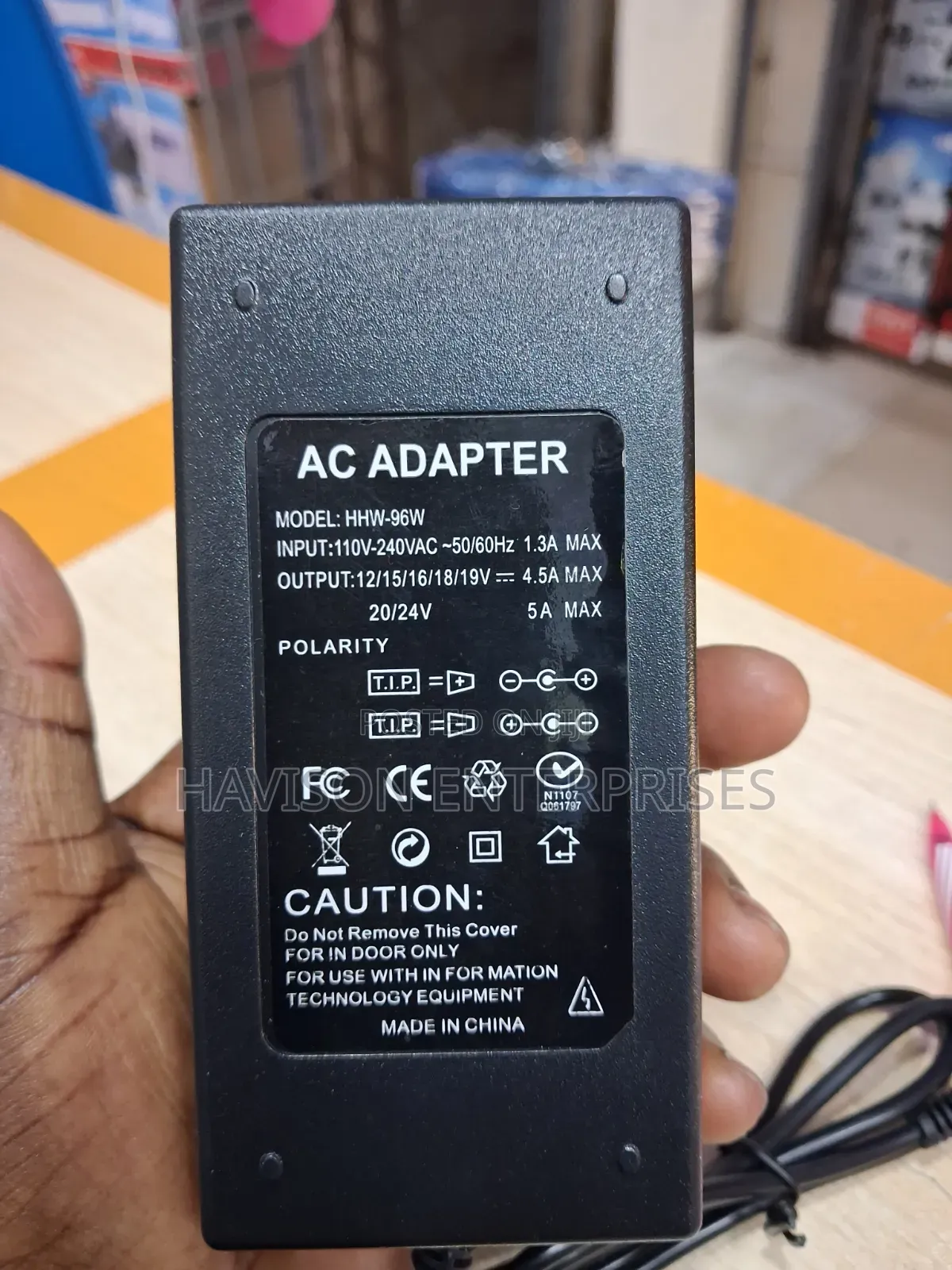 Notebook Power Adapter (12v-24v)(1.3a-5a)