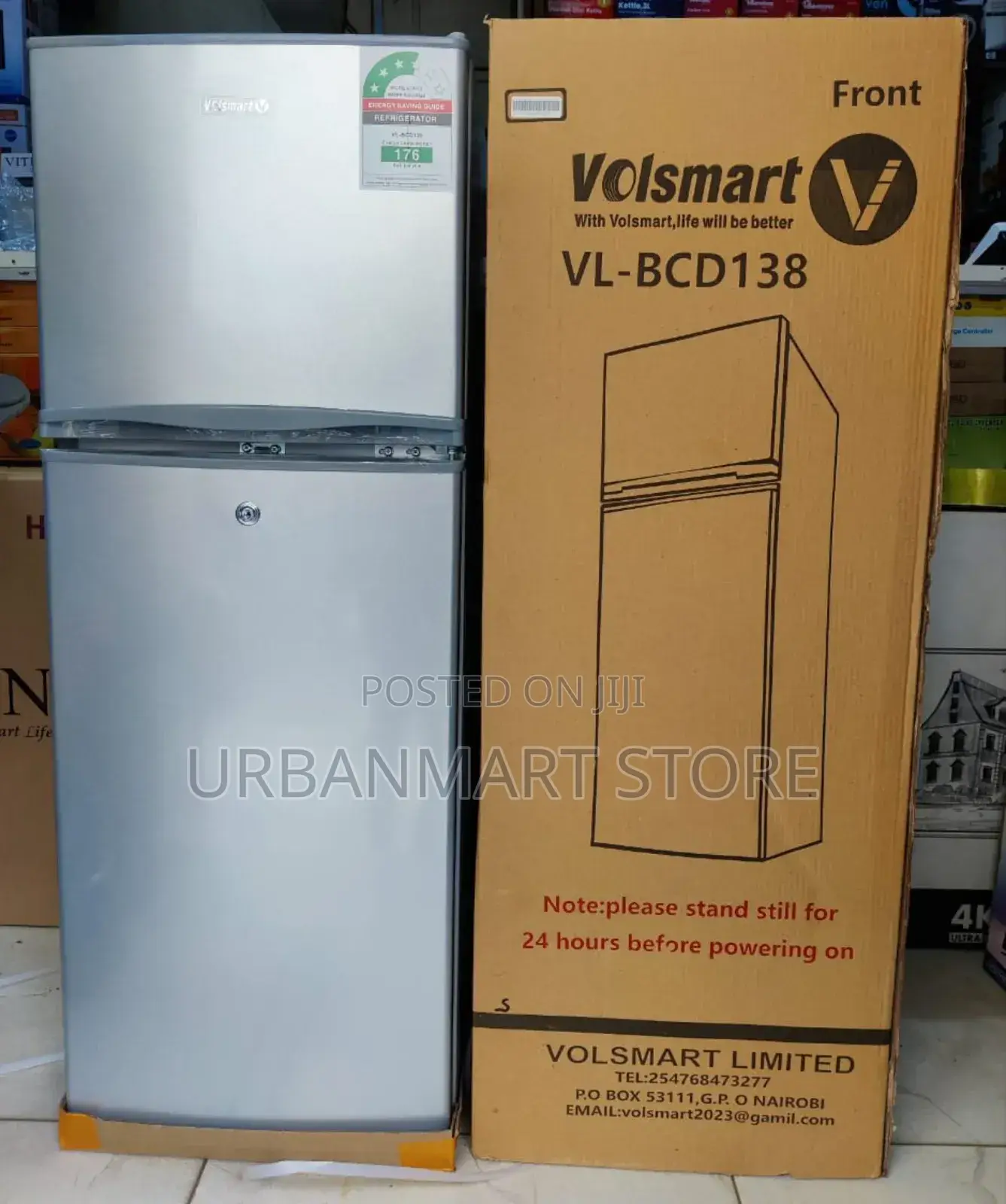 Volsmart 138 Litres Spacious Double Door Fridge