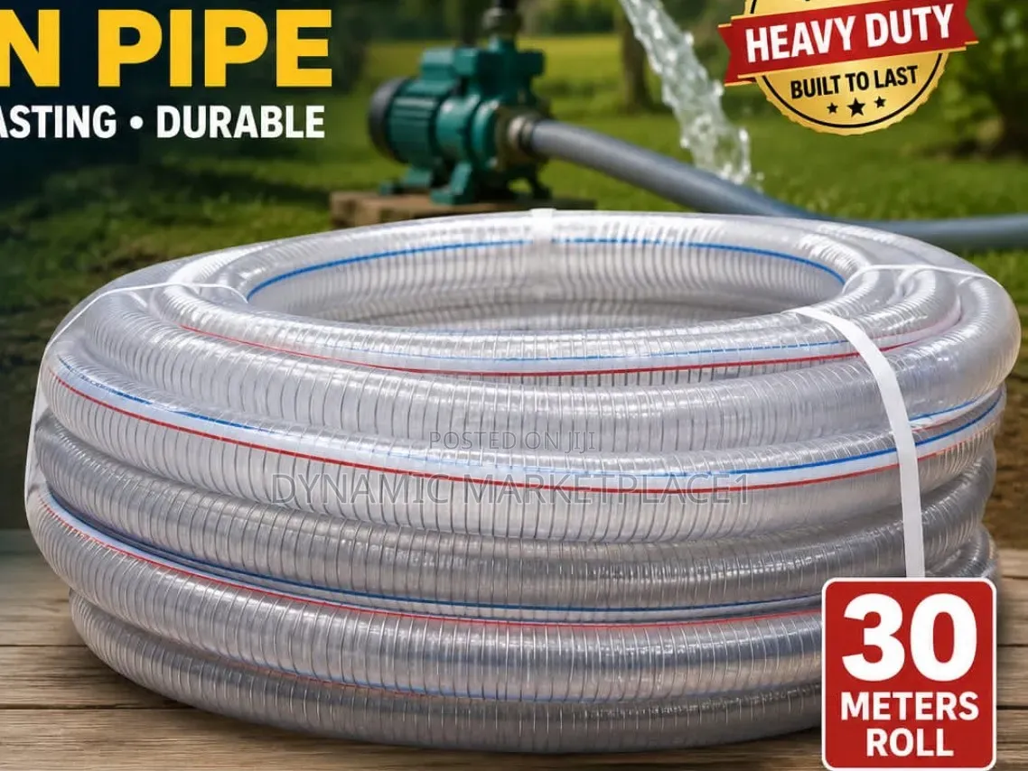 Clear Wired Suction Pipe Size 1