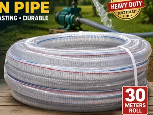 Clear Wired Suction Pipe Size 1