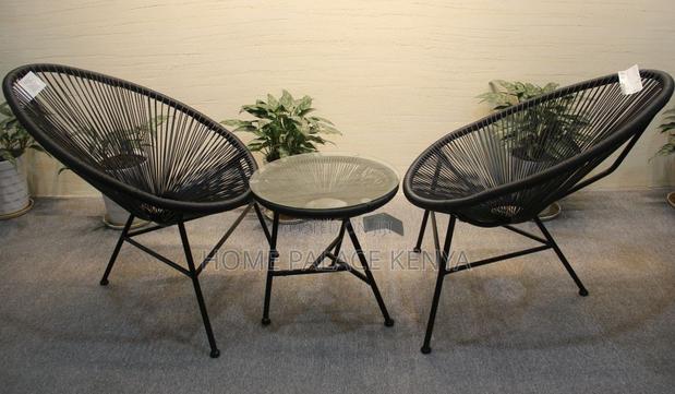 Outdoor Set: Round Back Wicker Weather Resistant Set - thumbnail 3