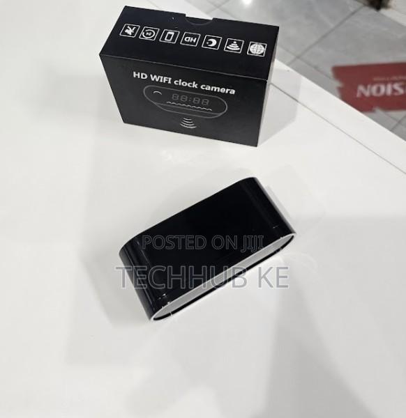 Wireless Table Clock Ir Night Vision Mini App Remote 1080p Wifi Camera