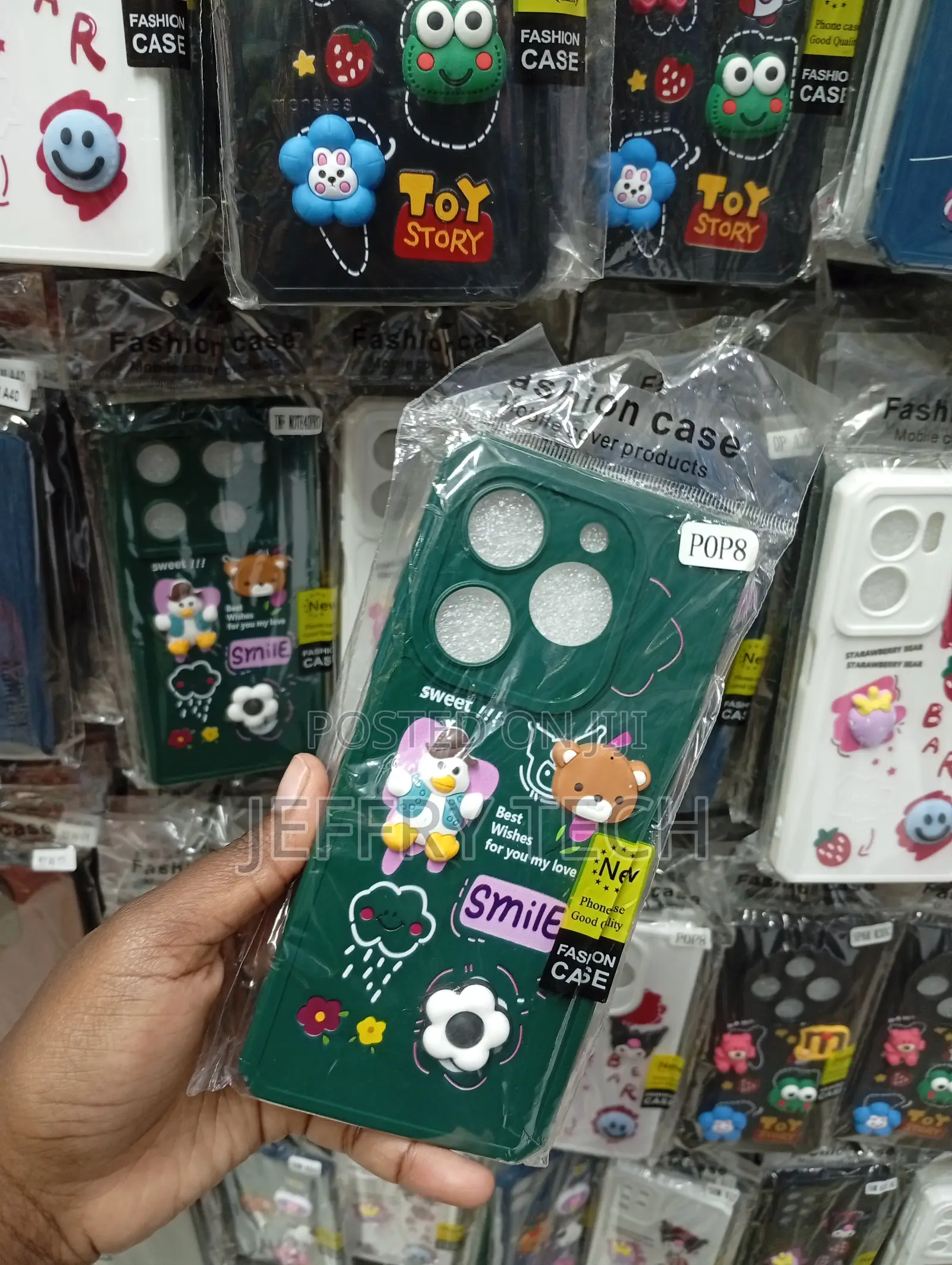 White 3d Cartoon Silicone Phone Case