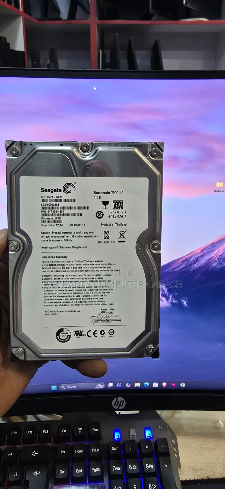 Internal Storage 1tb Seagate for Desktops