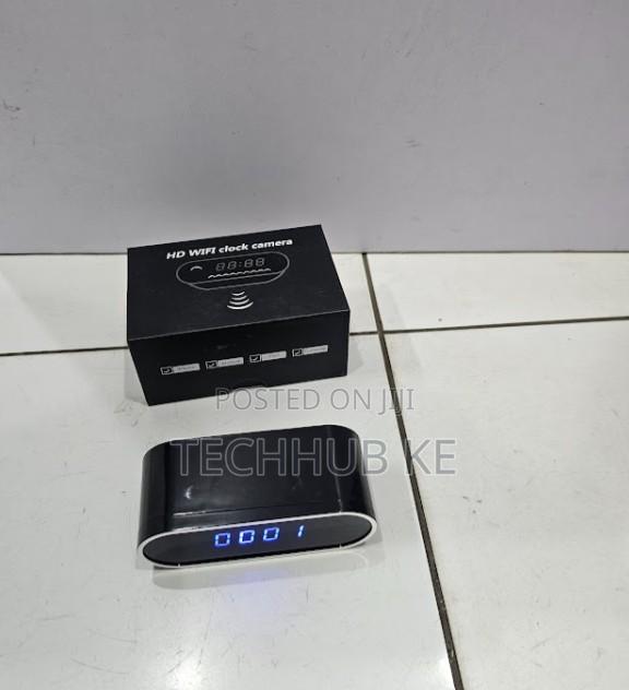 Wireless Wifi Mini Camera Digital Table Clock With Full Hd 1080p