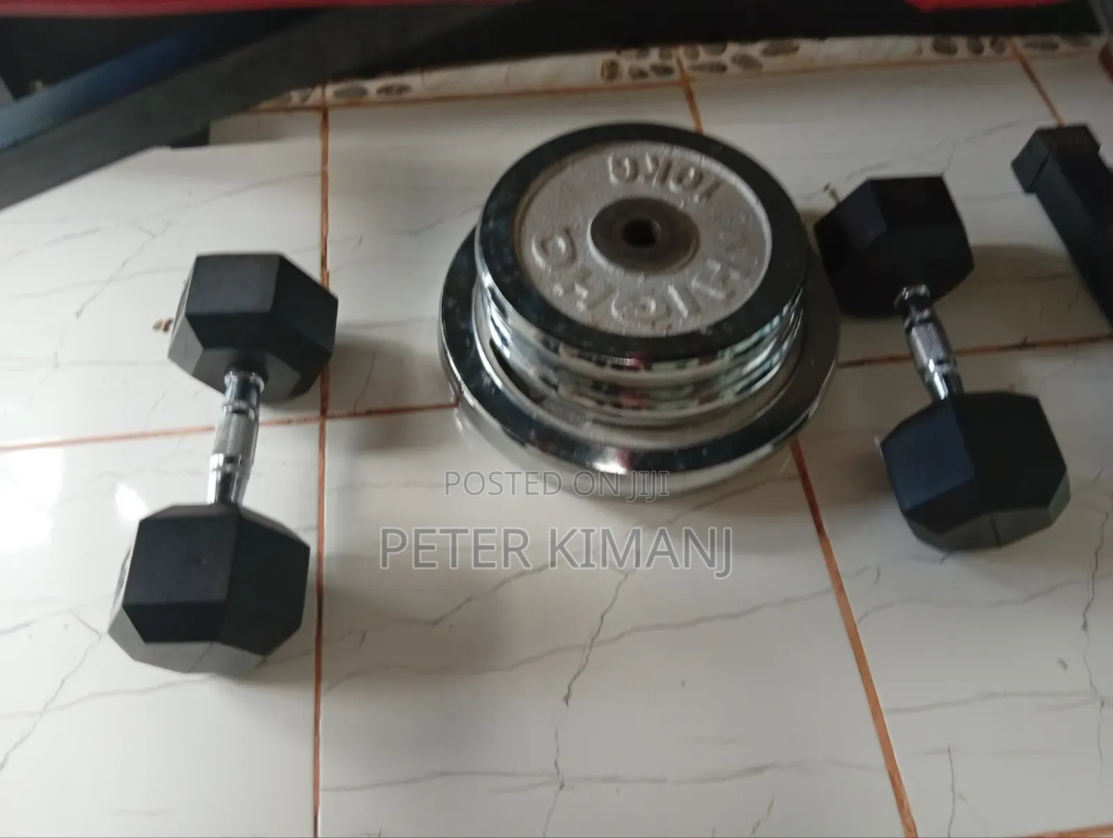 Gym Bench and Weights