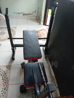 Gym Bench and Weights