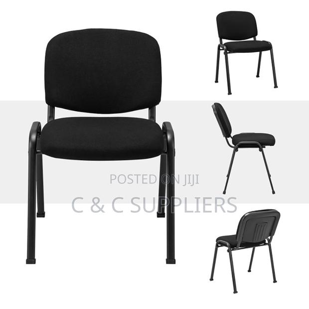 Office Fabric Armless Tosca Reception Chair. - thumbnail 3