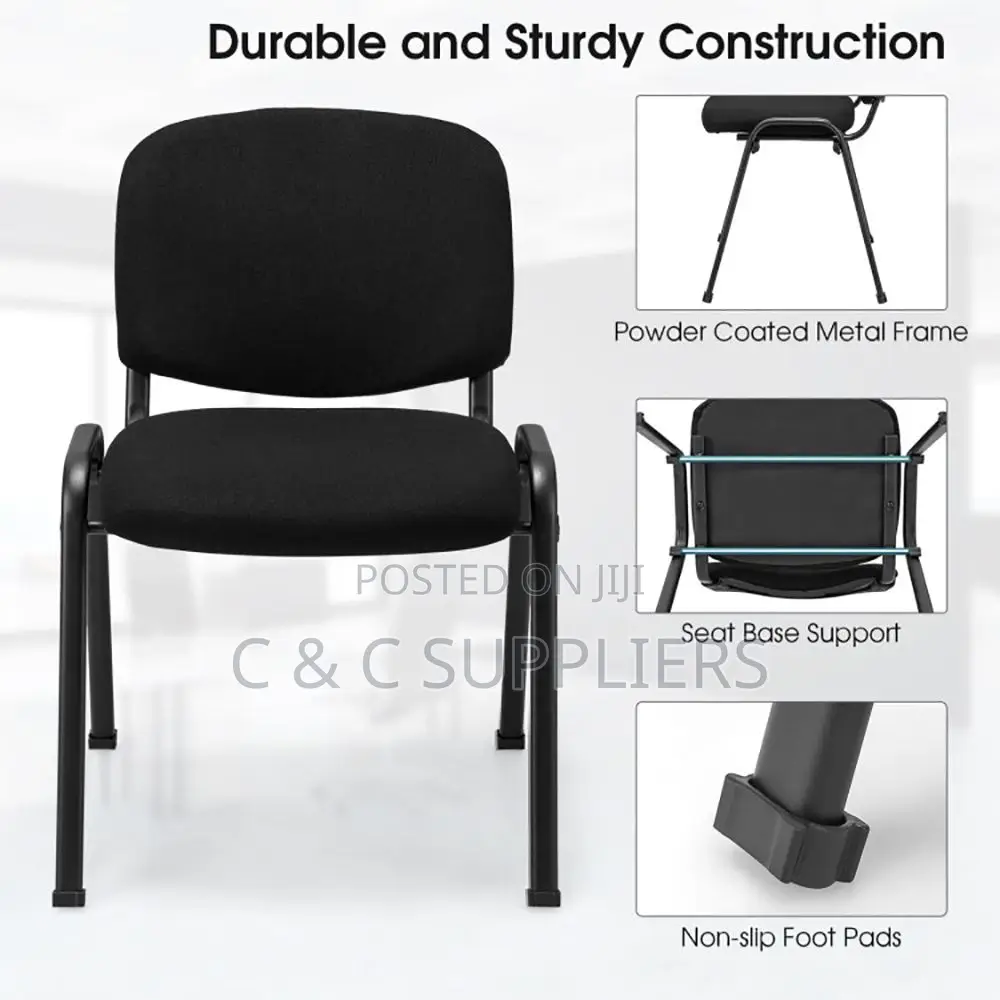 Office Fabric Armless Tosca Reception Chair.