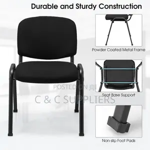 Office Fabric Armless Tosca Reception Chair.