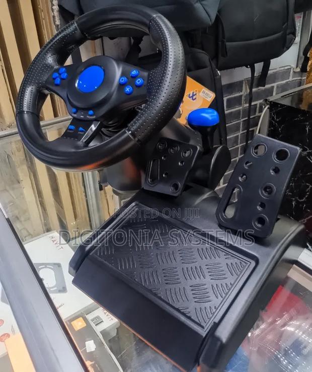Gaming Racing Wheel With Pedals - thumbnail 2