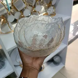 Fruit Bowl Price in Kenya – 3pcs Glass Salad Fruit Bowl Set