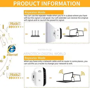 300mbps Wifi Range Extender, Wifi Booster 3000sq.Ft,30+ Devices