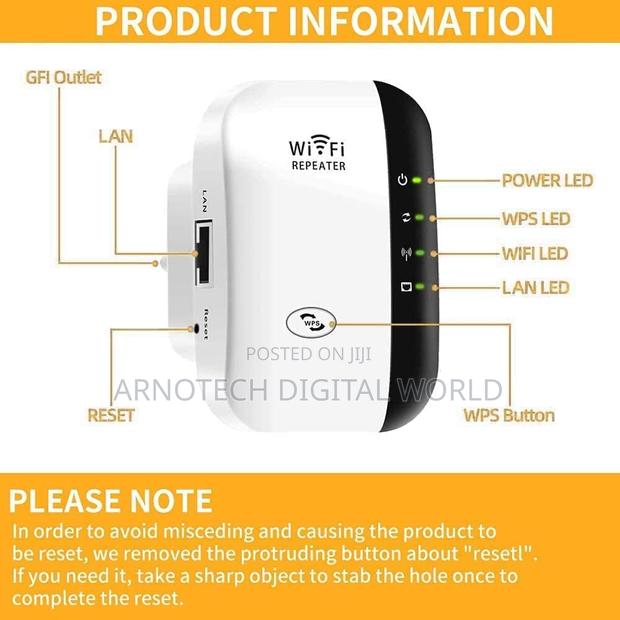 300mbps Wifi Range Extender, Wifi Booster 3000sq.Ft,30+ Devices - thumbnail 5