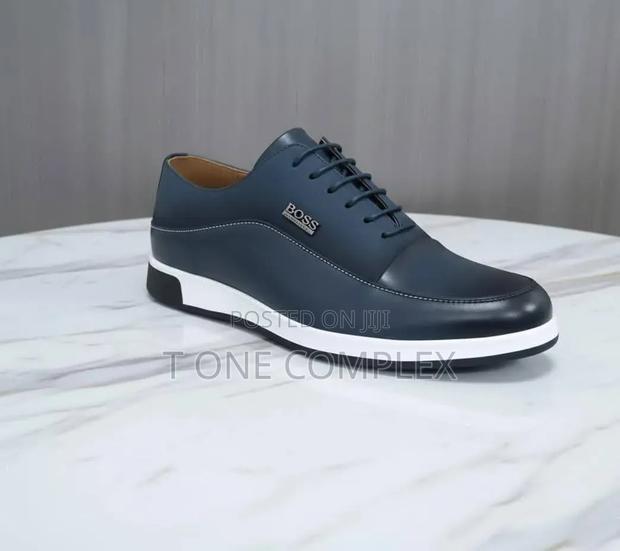 Men's Executive Shoes Blue and Black