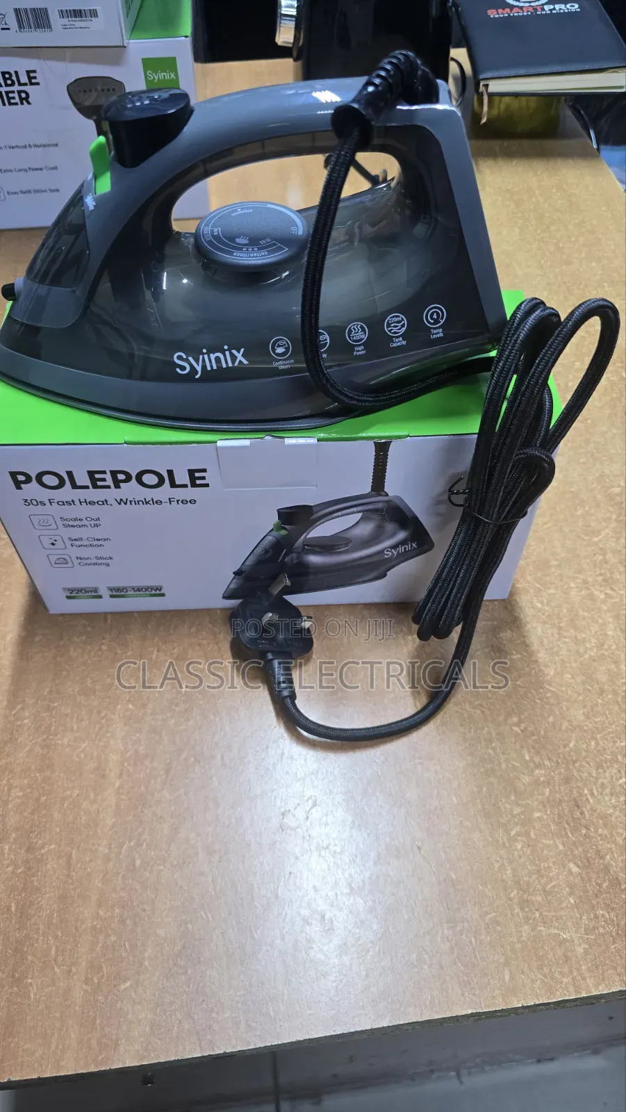 Quality Syinix Steam Iron at Ksh1449.
