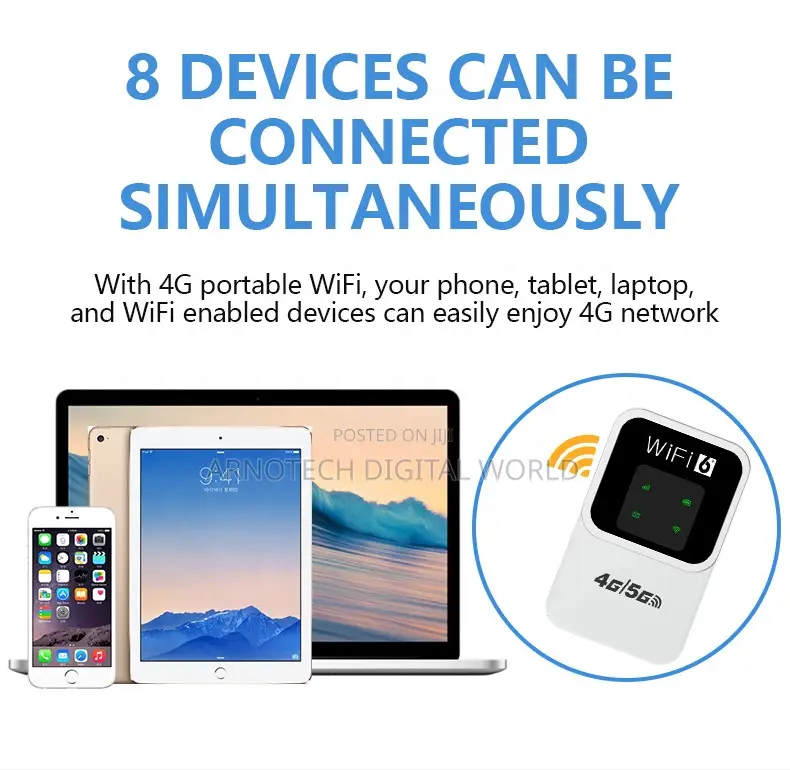 Universal Pocket/Mobile Mifi 4g/5g Faiba, Airtel,Safaricom,Telkom