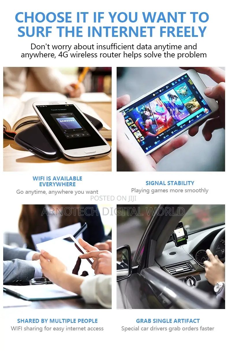 Universal Pocket/Mobile Mifi 4g/5g Faiba, Airtel,Safaricom,Telkom