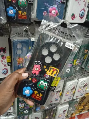 Black Silicone Mobile Phone Case Customized for the Tecno Spark 30,