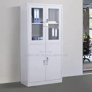 2-Door Steel Filing Cabinet With 3 Drawers and Safe