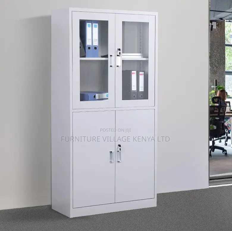 2-Door Steel Filing Cabinet With 3 Drawers and Safe