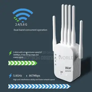 1200mbps Wifi Repeater Dual Band Wifi Signal Extender