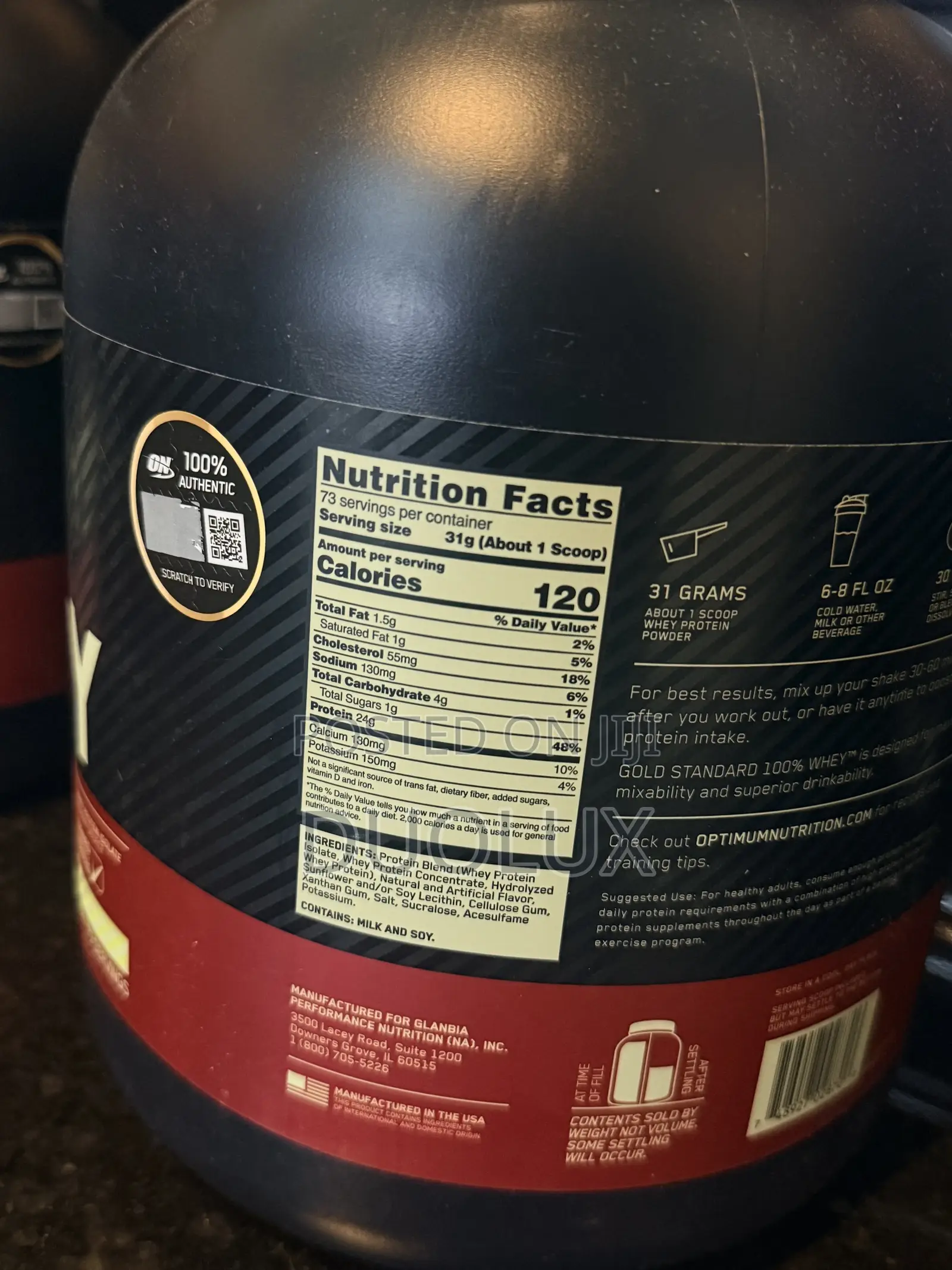 Gold Standard Whey 73 Servings