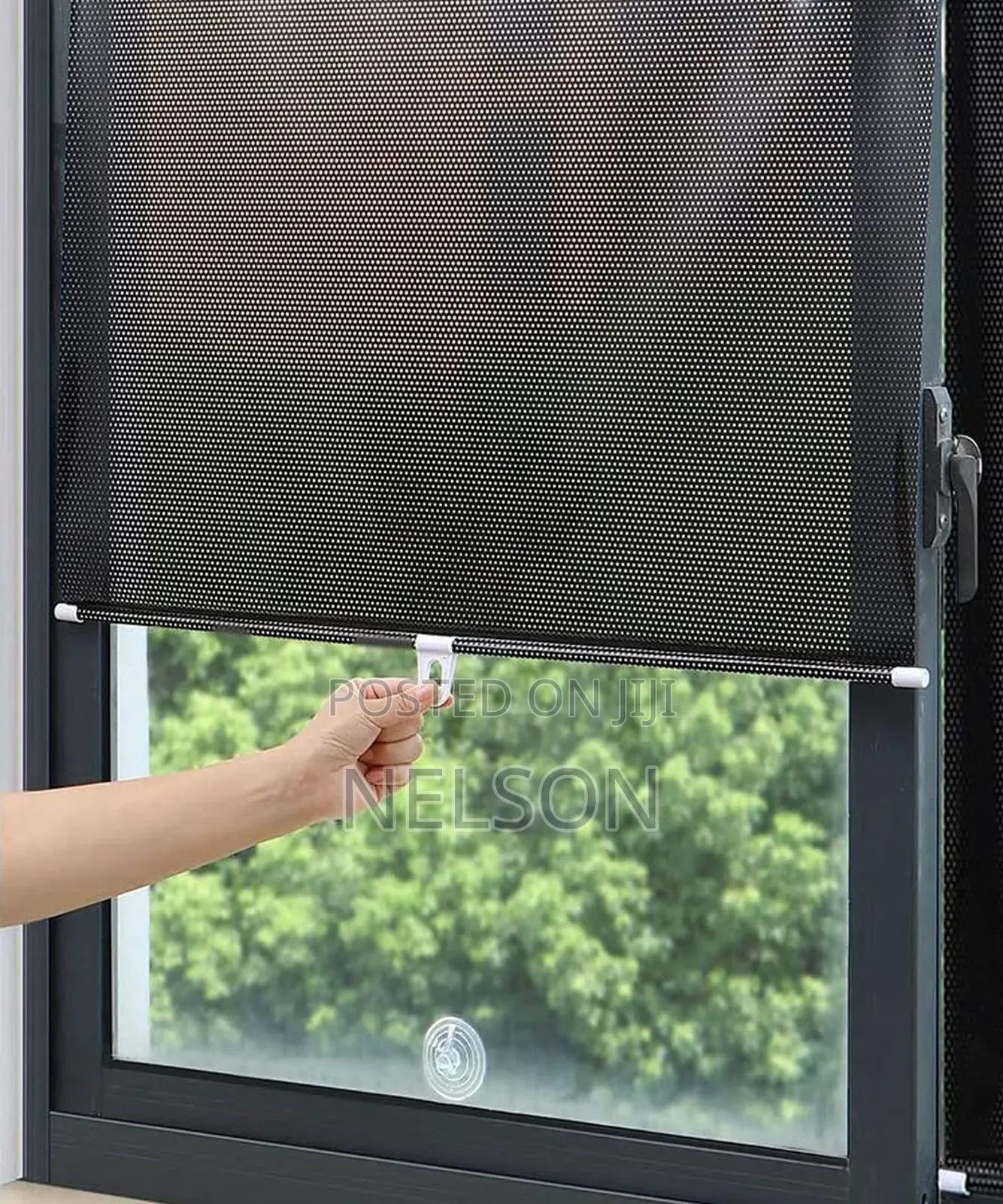 Retracting Black Out Window Blinds Size