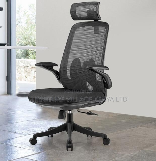 Black Mesh High Back Office Chair - thumbnail 3